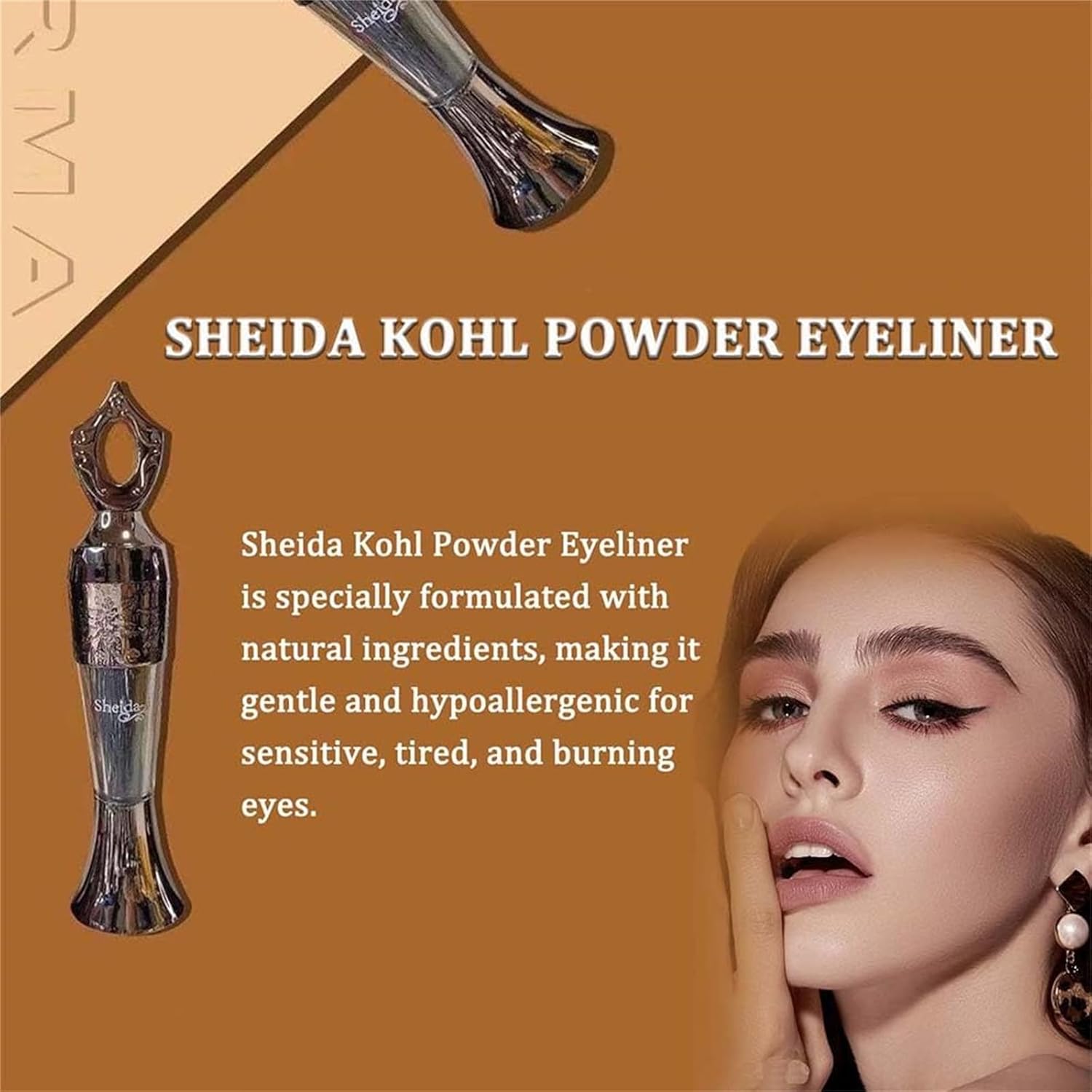 ✨LAST DAY 49%OFF-Sheida Kohl Powder Eyeliner Handmade 100% natural