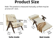 Foldable sofa bed, chaise longue