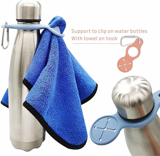 🔥Portable multifunctional towel hook clip & water bottle holder