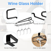 🔥Hot Sale - 49% Off🔥Under Cabinet Wine Glass Holder