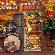 DIY Miniature House Kit for Adults，Bookshelf Decor for 3D Wood Puzzle Lovers