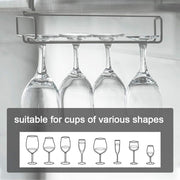 🔥Hot Sale - 49% Off🔥Under Cabinet Wine Glass Holder