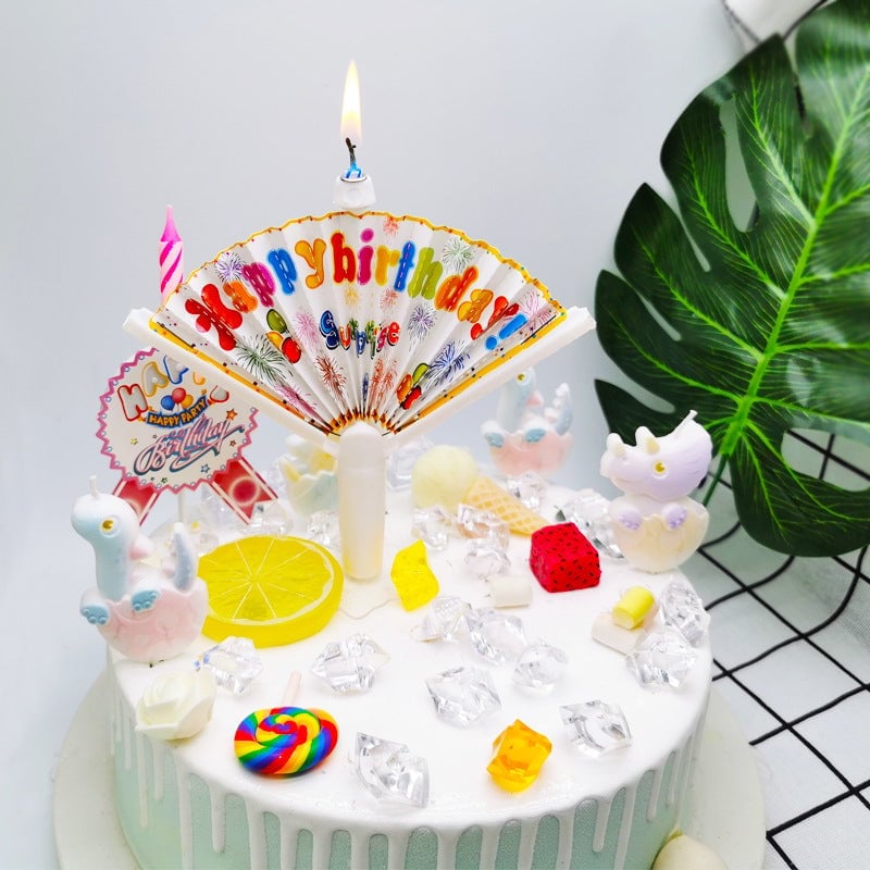 🎁Summer Hat Sale 49% OFF🎂🎂 Reusable Novelty Fan Birthday Candle🔥BUY 2 GET 2 FREE 🎁BEST GIFT FOR FAMILY🎂🎁