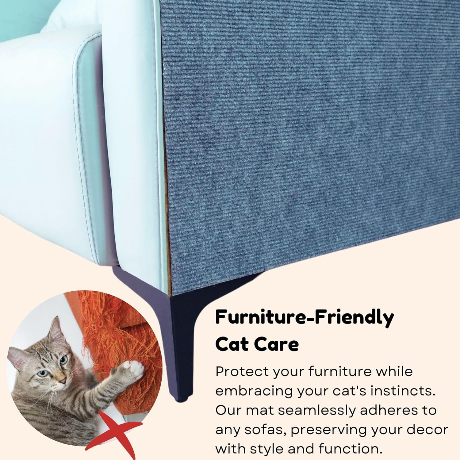 🔥Last Day - 48% Off🔥Pets Scratching Mat🐱🐶Protect Furniture