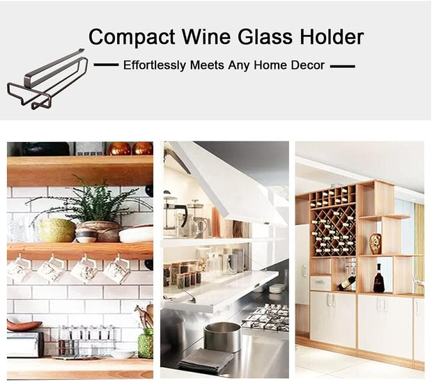 🔥Hot Sale - 49% Off🔥Under Cabinet Wine Glass Holder